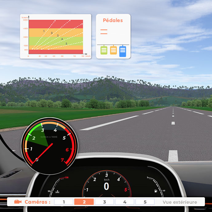 environnement visuel simulateur de conduite gamme nomad