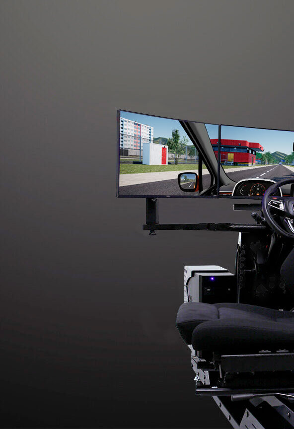 simulateur de conduite véhicule léger équipé PMR