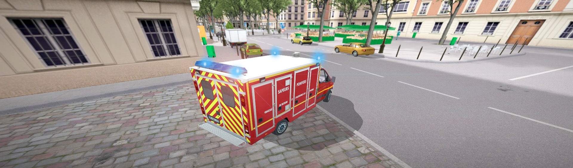 Driving simulation emergency driving training