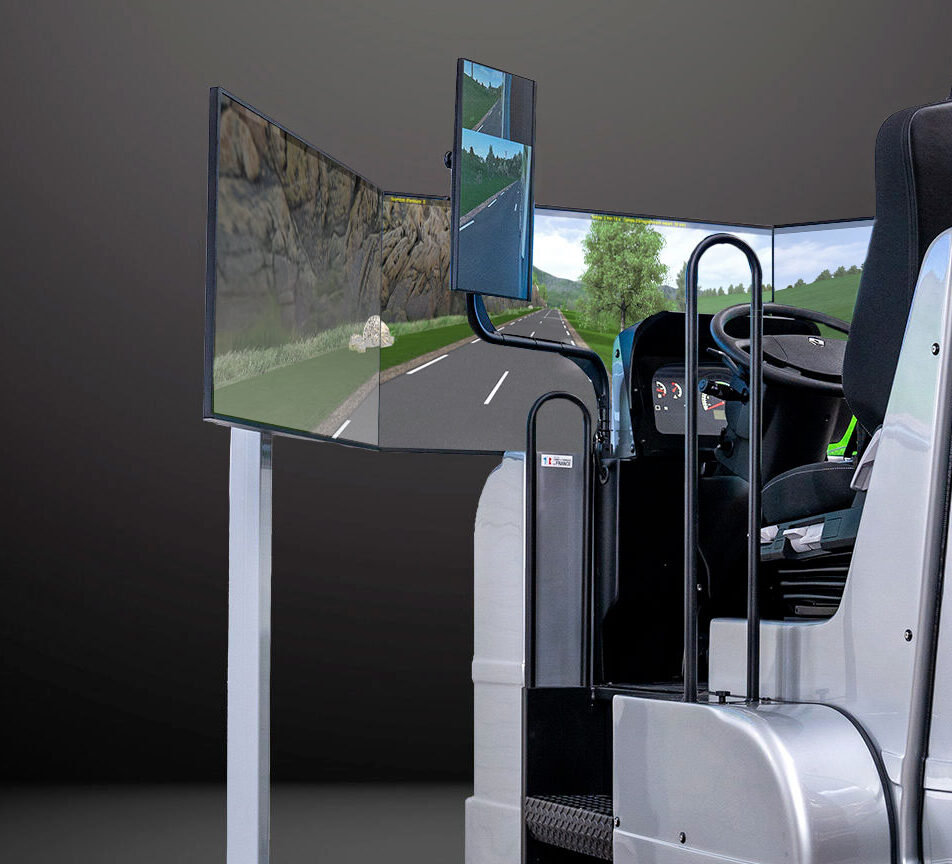 simulateur de conduite véhicule poids lourds, camion